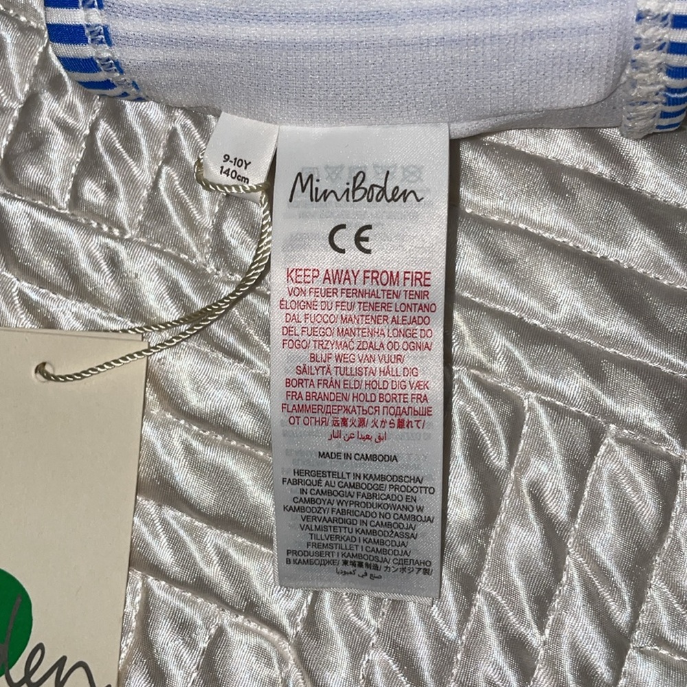 Boden Royal Blue Striped Ruffle Bikini Set - Picture 7 of 9